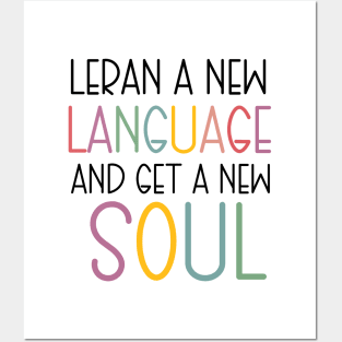 Learn a new language Posters and Art